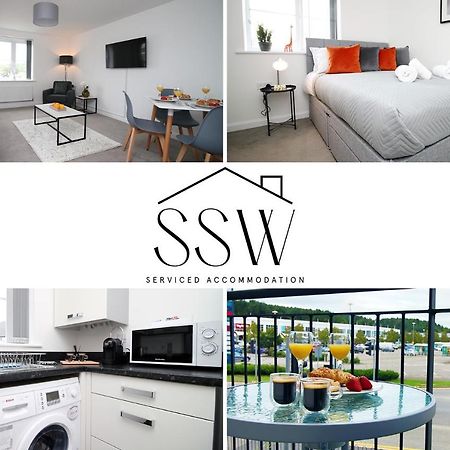 No 43 Stadium Views By Ssw - 2Br, Parking, Sleeps 4, 3Min Walk To Stadium, 10Min Drive To City Centre, Marina And Close To M4 Morriston Exteriör bild