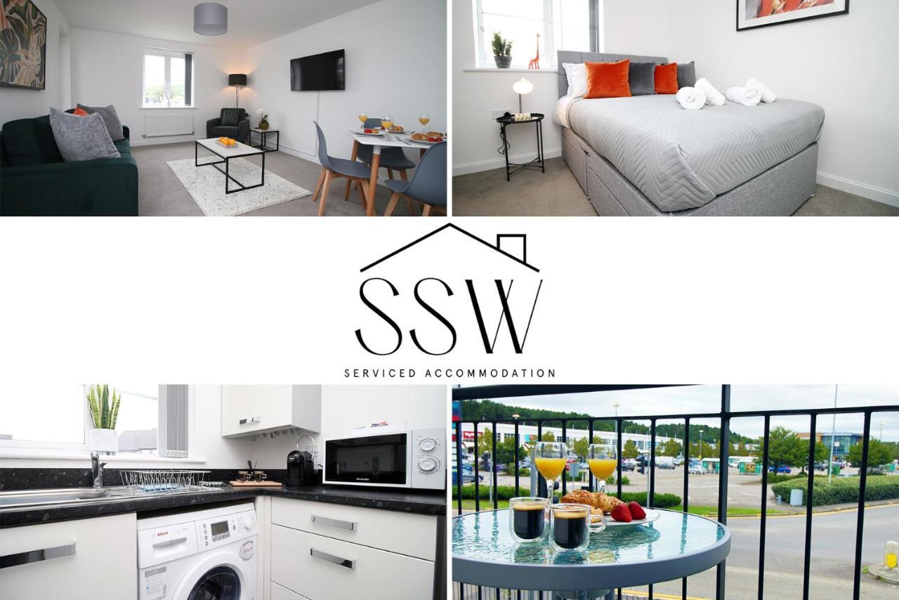 No 43 Stadium Views By Ssw - 2Br, Parking, Sleeps 4, 3Min Walk To Stadium, 10Min Drive To City Centre, Marina And Close To M4 Morriston Exteriör bild